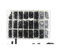 Vis à capuchon hexagonal rond M2.5 M3 M4 M6 Grade10.9, vis tête de bouton douille, Kit rondelle d'écrou boulon pour Vélo Moto Auto(M2M2.5M3 2230pcs)