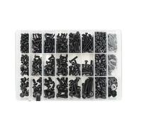 Vis à capuchon hexagonal rond M2.5 M3 M4 M6 Grade10.9, vis tête de bouton douille, Kit rondelle d'écrou boulon pour Vélo Moto Auto(M3M4M5 1270pcs)