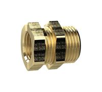 Vis à choc AG, M34x2, IG G 3/4, SW1 38, SW2 41, laiton, pression de travail max. 25 bars, tampon de fonctionnement. Charge maximale : 150°C