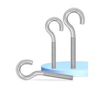 Vis à crochet en acier inoxydable 304, M8 M10, anneau de boulon à œil en forme de C, 20mm, 30mm, 60mm, 100mm, 110mm, 120mm, 130mm, 140mm, 150mm de longueur(M10x130mm 2pcs)