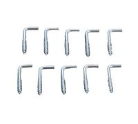 Vis à crochet en L angle droit, 10/20 pièces, carré courbé, vissable, forme 7, 20-40 mm, fixation murale, cadre photo, lampe, vis œil(3.0 * 13 * 30mm 10pcs)