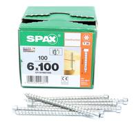 Spax Vis construction bois 6,0 x 100 mm T-STAR Plus 4CUT WIROX A3J Lot 100