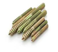 Vis à double extrémité Vis autotaraudeuses à double tête galvanisées M4-M8 30-80mm paquet de 50(M4X40)