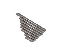 Vis à double filetage en acier inoxydable, Goujons à Double extrémité en acier inoxydable 304, M3-M16, argent, 20-150mm, paquet de 2 5 pièces(Silver M10(2pcs),X110mm)