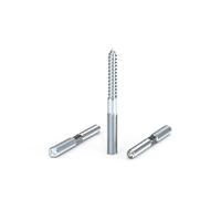 Vis à double filetage M8x80, Vis prisonnières, Filetage double M8, en acier inoxydable, Vis pour bois, Vis filetées, Chevilles