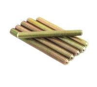 Vis à double tête 20/50100 pièces enduit Double tête filetage tête libre tige filetée complète(M4*100 100PCS)
