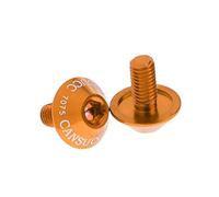 Vis à Douille de Support de Boulon de Cage de Bouteille d'eau de Vélo en Alliage D'aluminium M5x10mm, Or, comme décrit