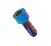 Vis À Douille Hexagonale De Fixation Boulon En Titane M8 X 20 30 40 50 60mm(Blue,25MM_M8)