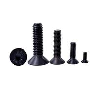 Vis À Douille Hexagonale DIN7991, 7 100 Pièces, M2 .5 M3 M4 M5 M6 Grade 10.9, Noires Fraisée((DIN7991) 12mm,M3 50pcs)