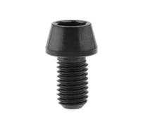 Vis à douille hexagonale M5 M6 en titane, clé Allen intérieure, boulon à tête conique for tige de selle de vélo, 2 pièces(Black,M5X25 2pc)