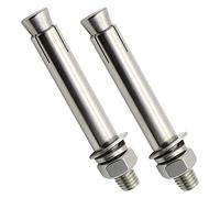 Vis à expansion, 2 pièces, vis bricolage matériel vis d'expansion boulons M16-acier inoxydable écrou hexagonal externe manchon d'expansion boulon d'ancrage robuste(M8x60)
