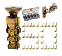Vis à expansion pour réparation de charnière | Fixations Métalliques Courtes D'Expansion - Kit de réparation trous de vis charnière porte,pour Porte Mur Maison Garage Assemblage Meuble Cloison Sèche e