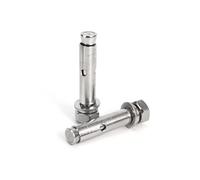 Vis à expansion, Vis d'expansion de levage en acier inoxydable 304, M6 M8 M10, boulon d'expansion, ceinture de réduction hexagonale externe, Tension intégrée, 2 pièces(M8x100mm)