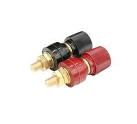 Vis à filetage de poteau liaison fil M5 M6 M8 M10, batterie au Lithium, pinces d'onduleur souder, alimentation électrique, connexion d'épissure Terminal, noir rouge(M6 Set,1 pair)