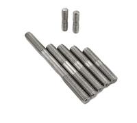 Vis à goujon à double extrémité tige filetée, 2 pièces filetées M16 45mm à 200mm 304ss DIN835 vis boulon fileté d'extrémité sans tête(16x65 Full Thread)