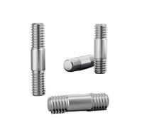 Vis à Goujon à Double Extrémité Tige Filetée, 5 Pièces Filetage M4 * Longueur 20mm~250mm Boulons sans Tête en Acier Inoxydable 304 Vis Bâton(M4x55mm)