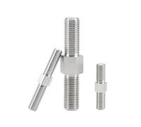 Vis à Goujon à Double Extrémité Tige Filetée, Double Extrémité 1~5pc M3~M16 en Acier Inoxydable Extrémité de Filetage Gauche et Droite Boulons(M4x100mm 2pcs)