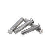 Vis à goujon soudées, 100 pcs/lot M3/M4/M5 * 6/8/10-50mm vis de soudage par points en acier inoxydable goujons à ongles(10mm,M4)