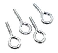 Vis à œil de mouton en acier au carbone zingué M3 M4 M5 M6 M8 M10, crochet fermé avec anneau, anneau de levage, boulon à œil en corne de mouton(20mm,M4 10pcs)
