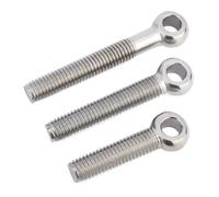 Vis à œil de poisson à anneau de liaison, Anneau en acier inoxydable 304, boulon sous tension, vis à trou coulissant Fisheye M5-M12 20mm-150mm, 8 pièces(M8-2pcs,80mm)