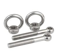 Vis à œil de poisson Live Bolt, Boulons de glissement vis d'oeil Fisheye l'acier inoxydable 304 avec des tailles multiples d'écrous levage(M10x150mm 2sets)