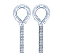 Vis à œil fermées en acier au carbone galvanisé, boulons M3 avec anneau for suspendre et fixer les zingués(M3*10 (30 pieces))