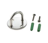 Vis à œillets, 10 pièces suspension de plafond en forme de U W/vis en acier inoxydable agrafe crochets de verrouillage à plaque à œillets fixe boucle de porte de pont (taille : 40 mm 10 pièces noires