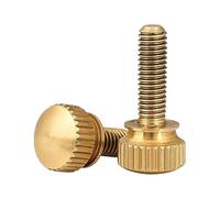 Vis à main moletée à tête haute en laiton Double couche avec marches, boulons de boîtier d'ordinateur Double couche en cuivre pur M3 M4 M5 M6 M8 M10 1 à 5 pièces(20mm,M5 (2Pcs))