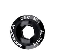 Vis à manivelle pour VTT M18 M19 M20 - En alliage d'aluminium CNC - Pour manivelle - Capuchon de manivelle - Pour Shimano/IXF/SLX/XTR (M19 noir)