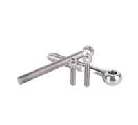 Vis à métal 1 à 2 boulons d'ancrage articulés en acier inoxydable 304, M5, M6, M8, M10, M12, métriques, à œil, trou coulissant(M12x60mm-FT-1pcs)