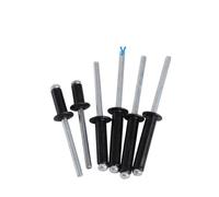 Vis à métal 10/20/30 PCS M2.4 à M5 Rivet Aveugle en Alliage d'aluminium Noir, Rivet Pop Creux Ouvert, Rivet Pop décoratif(M5x30-10Pcs)