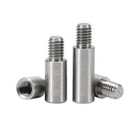 Vis à métal 5pcs 304 Stainless Steel Threaded Pillar M6 Round Spacing Screw Standoff Spacer Single Head Column(20mm(5Pcs))