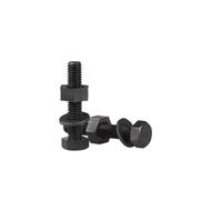 Vis à métal Ensemble de 5 à 50 boulons hexagonaux extérieurs en nylon noir M3-M12, écrous et rondelles plates(M8X50 10set)