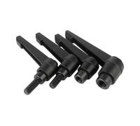 Vis à métal Levier de Serrage M4 M5 M6 M8 M10 M12 M16, poignée réglable, Verrouillage, Bouton à Filetage Externe mâle, en Acier allié, 1 pièce (Color : Black, Size : M8x60mm)