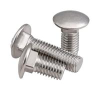 Vis à métal Vis de Chariot à tête Ronde en Acier Inoxydable 304, M4 M5, 5/10 pièces, Boulon d'entraîneur à col carré (Size : M4 (10Pcs), Color : 30mm)