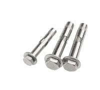 Vis à métal Vis d'expansion hexagonale externe M6 ~ M10, 1 à 3 pièces, manchon en acier inoxydable 304, vis d'expansion, ancrage en béton, boulon de Tension intégré(70mm,M10-1pcs)