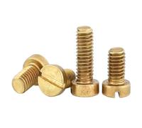 Vis à métaux à tête plate fendue en laiton M2-M8, M4x20mm (20 pièces)