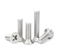 Vis à métaux à tête plate Phillips, Lot de 10 vis à tête fraisée cruciforme M3-M10 en acier inoxydable 304, pièces(M8x100mm)
