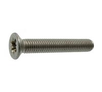 Acton – Vis à métaux tête fraisée cruciforme Pozidriv inox A2 DIN 965 6x30 mm boîte de 200