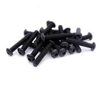 Vis à métaux M12 (12 mm x 55 mm) - Acier noir (lot de 5)