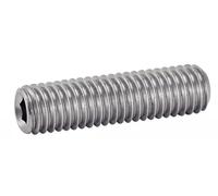 Vis à métaux sans tête hexagonale creuse bout plat DIN 913 6X45 boîte de 100 ACTON 642046X45