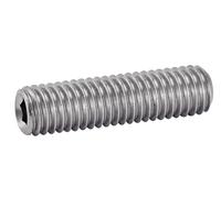 Vis à métaux sans-tête hexagonale creuse bout plat inox A2 DIN 913 10X25 boîte de 100 ACTON 6220410X25