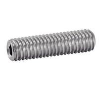 Vis à métaux sans-tête hexagonale creuse bout plat inox A2 DIN 913 4X20 boîte de 100 - ACTON - 622044X20