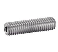 Vis à métaux sans-tête hexagonale creuse bout plat inox A2 DIN 913 4X25 boîte de 100 - - 622044X25