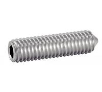 Vis à métaux sans-tête hexagonale creuse bout pointeau inox A2 ISO 4027 4X20 boîte de 100 - ACTON - 622054X20