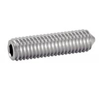 Vis à métaux sans-tête hexagonale creuse bout pointeau inox A2 ISO 4027 5X8 boîte de 100 - ACTON - 622055X8