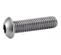Acton Vis à métaux tête cylindrique bombée 6 pans inox A2 10x50 boîte 100
