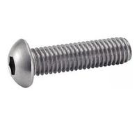 Vis à métaux tête bombée hexagonale creuse inox A2 ISO 7380 8X20 boîte de 100 - ACTON - 622028X20 Noir G