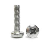 Vis à métaux tête cylindrique bombée classe 4.8 Pozidrive zingué 6X8 boîte de 500 - ULTIMA - 80506008