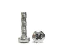 Vis à métaux tête cylindrique bombée classe 4.8 Pozidrive zingué 4X4 boîte de 1000 - ULTIMA - 80504004